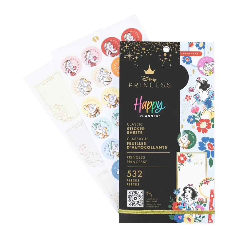 Happy Planner Disney Princess Snow White Value Pack Stickers